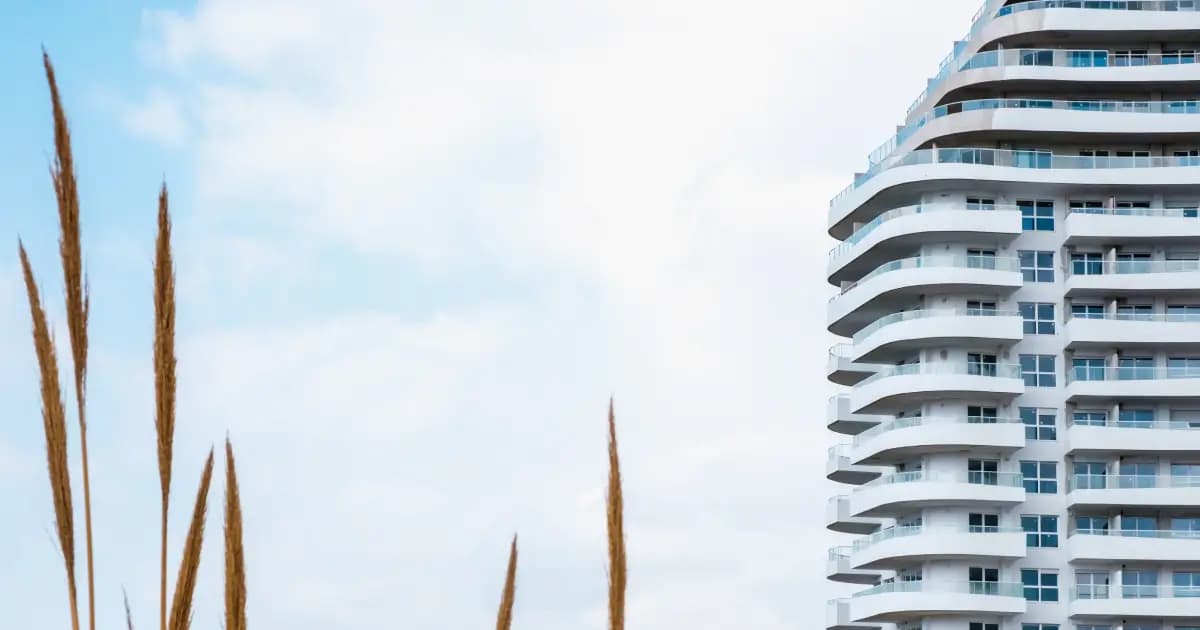 Newly built hotel with multi-story balcony rows — commercial new construction by King Construction
