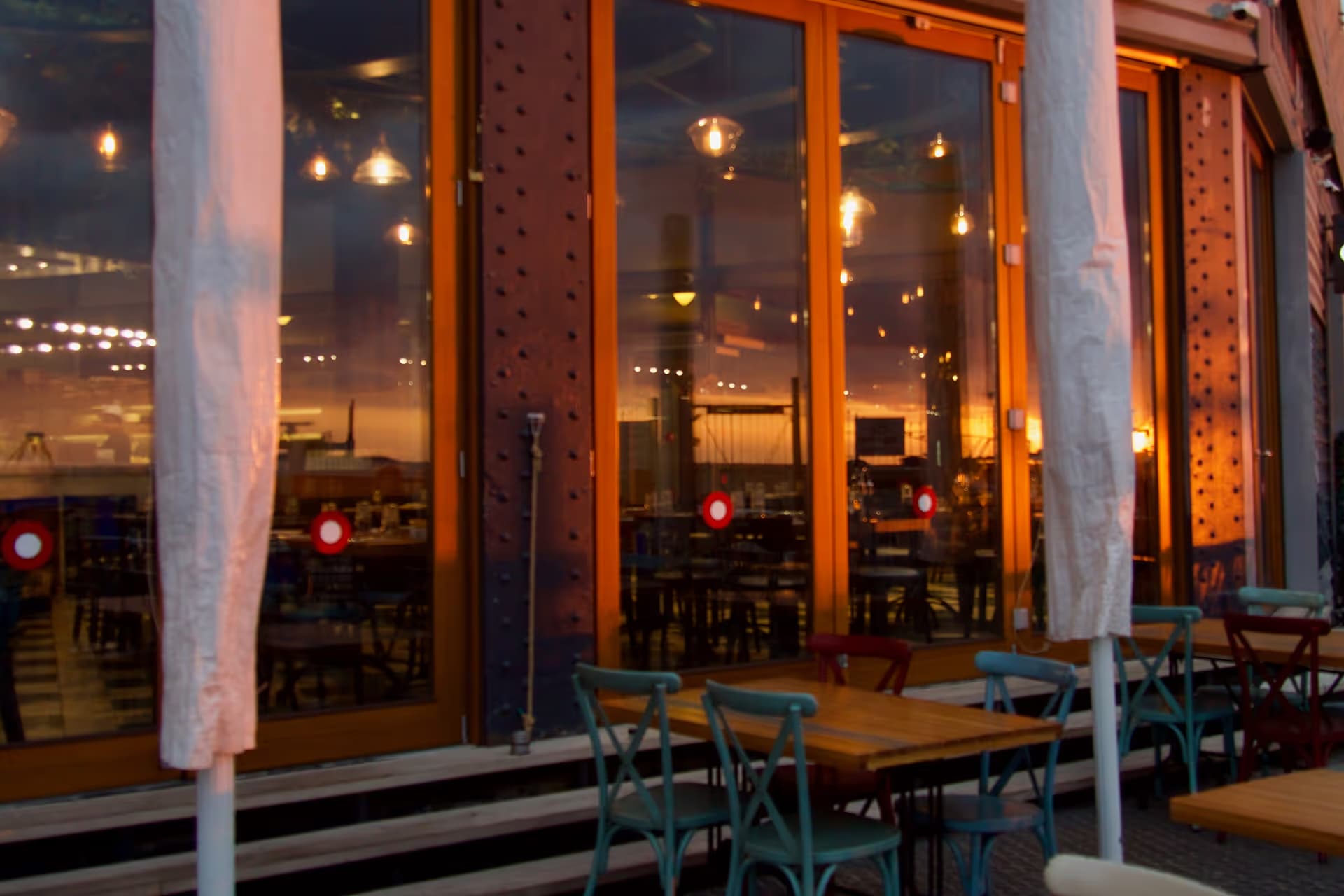 Modern restaurant interior build-out